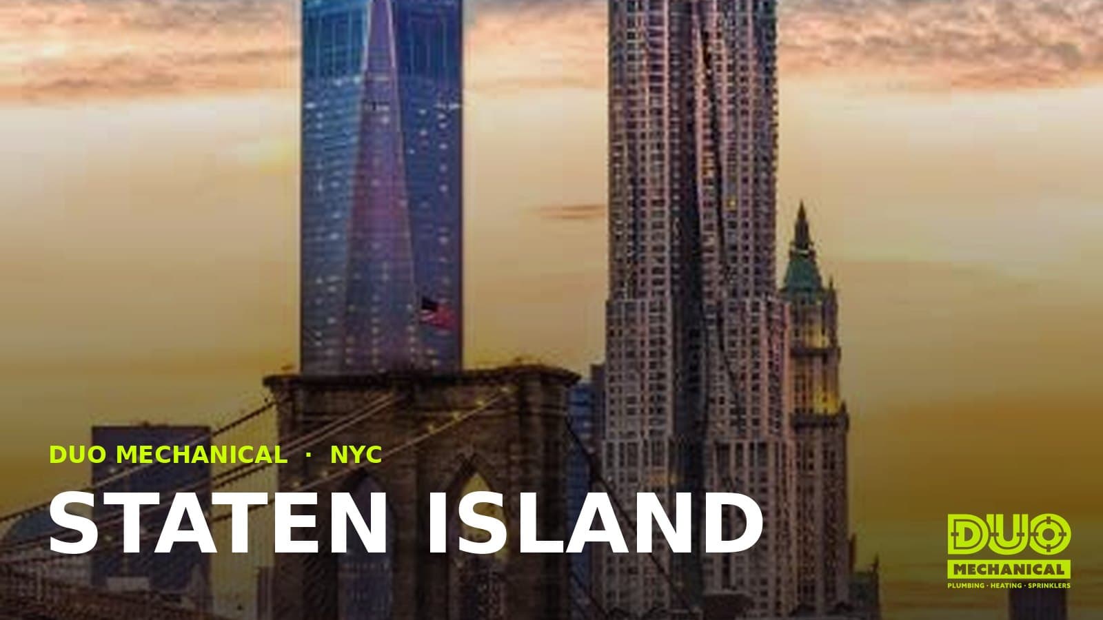 Plumber in Staten Island — DUO Mechanical